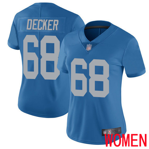 Detroit Lions Limited Blue Women Taylor Decker Alternate Jersey NFL Football #68 Vapor Untouchable